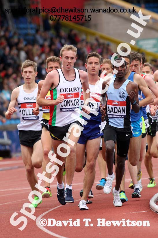 Mens 5000 metres, British Championships, Birmingham. Photo: David T. Hewitson/Sports for All Pics